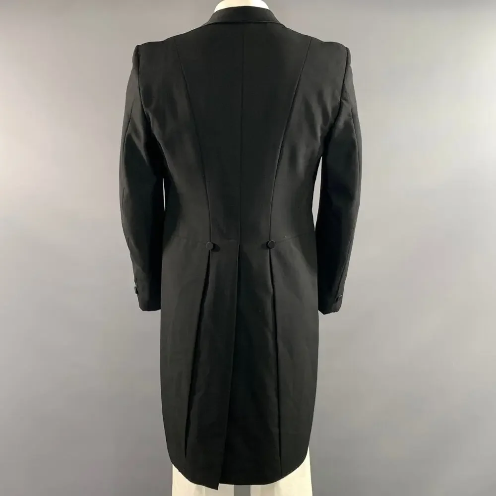 PIERRE CARDIN Chest Size 42 Black Tails Sport Coat
